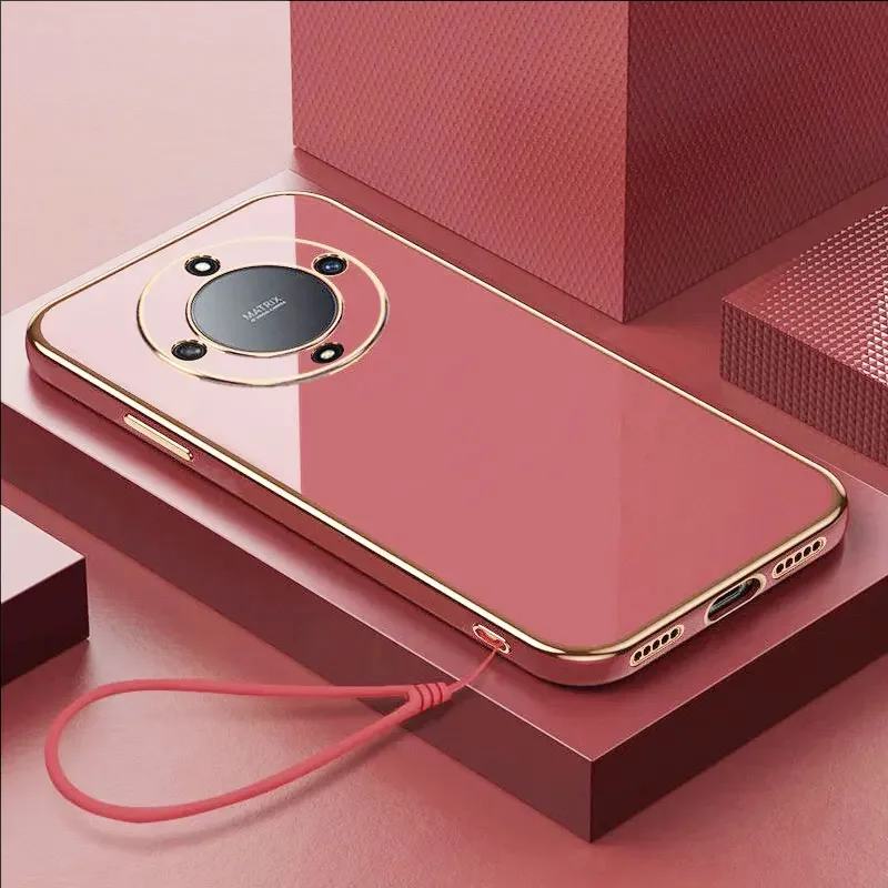Luxury Square Plating Shockproof Back Case