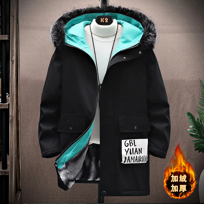 

2023 Autumn and Winter New Fashion Cashmere Long Jacket Men's Casual Loose Comfortable Thick Warm High Quality Trench Coat M-4XL