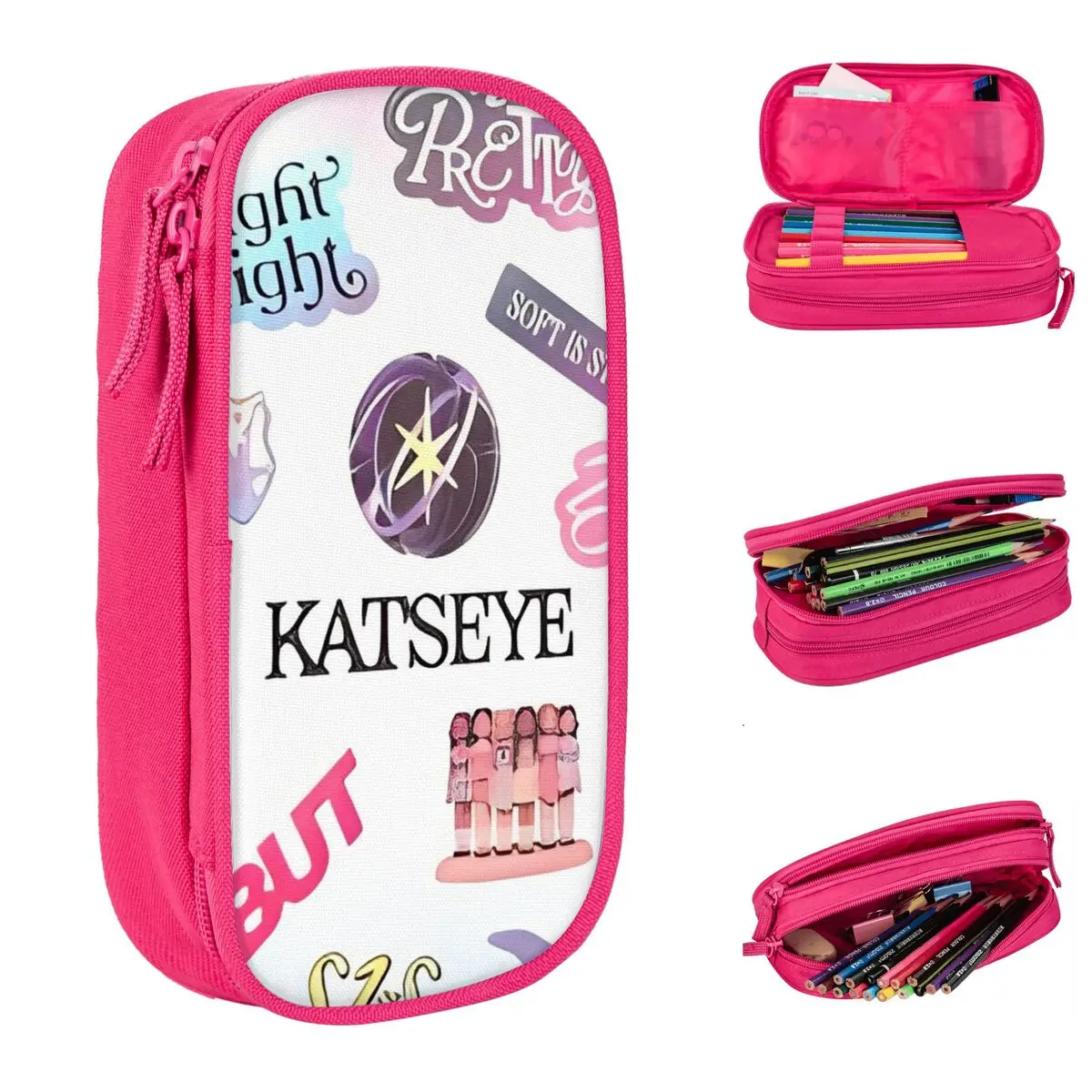 Katseye Kpop Music Pencil Case – Fun & Spacious Student School Gift