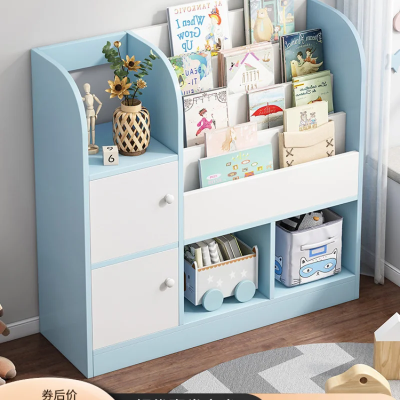 

Детский книжный шкаф, стеллаж для хранения, стеллаж для детских фотографий, стеллаж для хранения игрушек, встроенный компактный напольный книжный шкаф для чтения