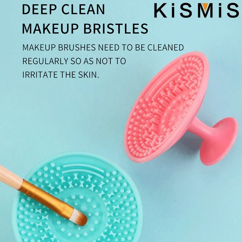 Silicone Makeup Brush Cleaning Pad with Suction Cup