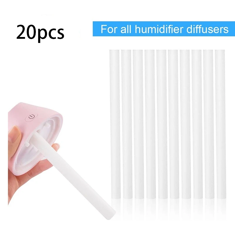 

20Pcs Humidifier Filters Replacement Cotton Sponge Stick for USB Humidifier Aroma Diffusers Mist Maker Air Humidifier wholesale