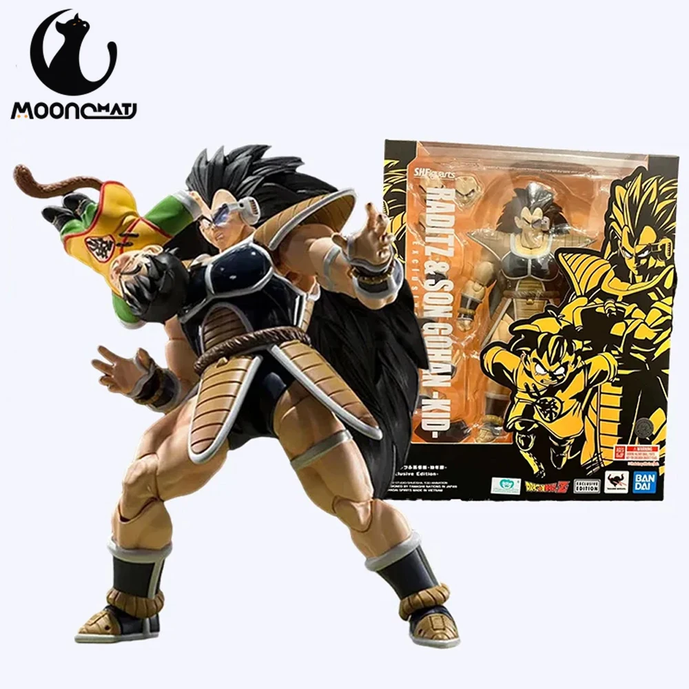 

Original Bandai S.H.Figuarts Dragon Ball Z Anime Figure Raditz Gohan Vegeta Action Figures Exclusive Edition Model Kid Toy Gift