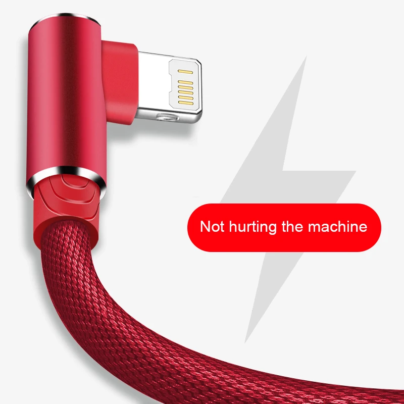 Enhanced 90-Degree Fast Charging USB Cable with Extended Length
