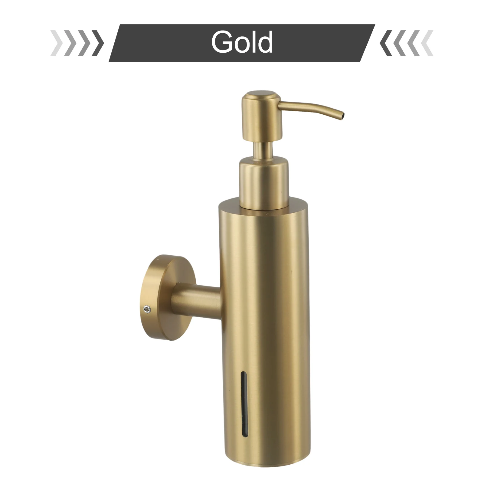 Wall Mounted Soap And Lotion Dispenser Stainless Steel Tower Shampoo Dispensers Pump Bottle Bathroom Accessories