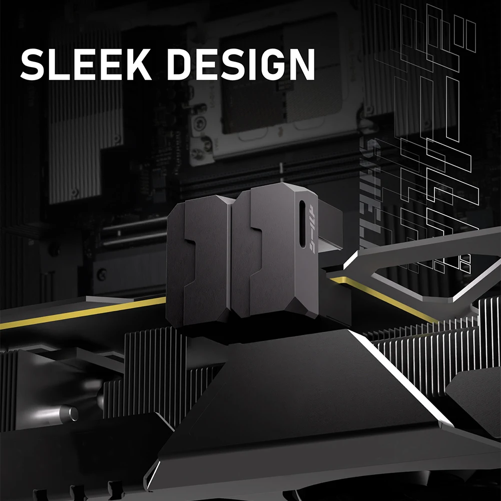 8-Pin PCIe STD/RVS Adapter Heads 90-Degree GPU Power Adapter Right Angle Power Connector For Desktop PC NVIDIA AMD Graphics Card