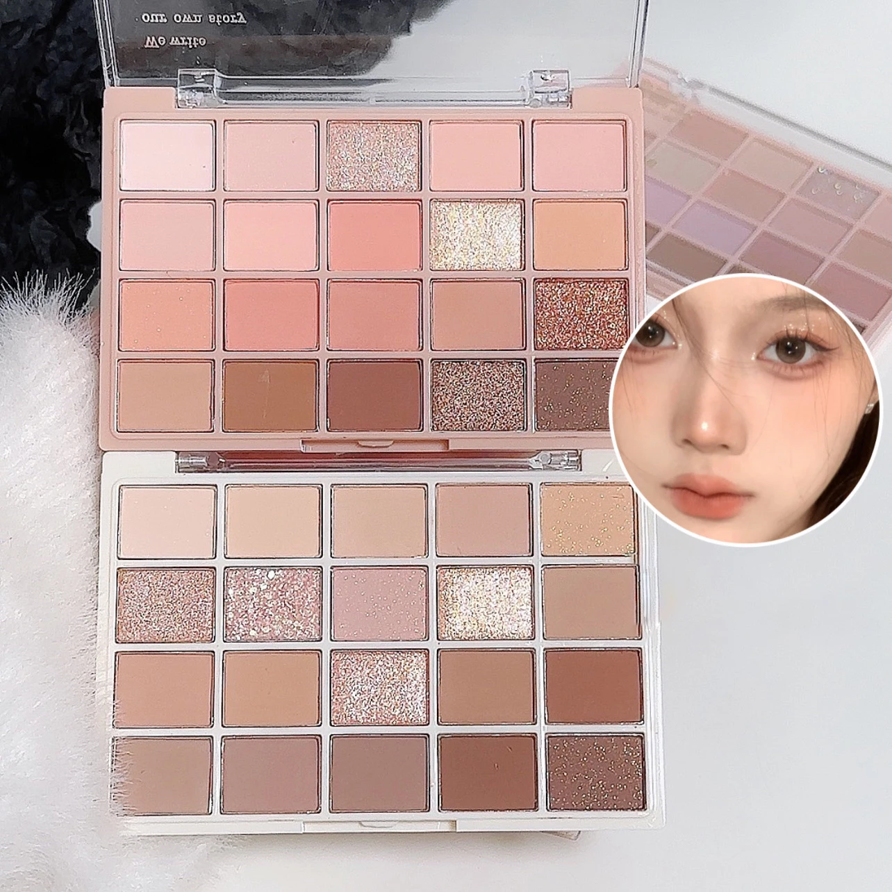 20-color eye shadow tray, cigarette powder, rose tray, warm and warm, and the atmosphere is tender and the powder is not flying 4
