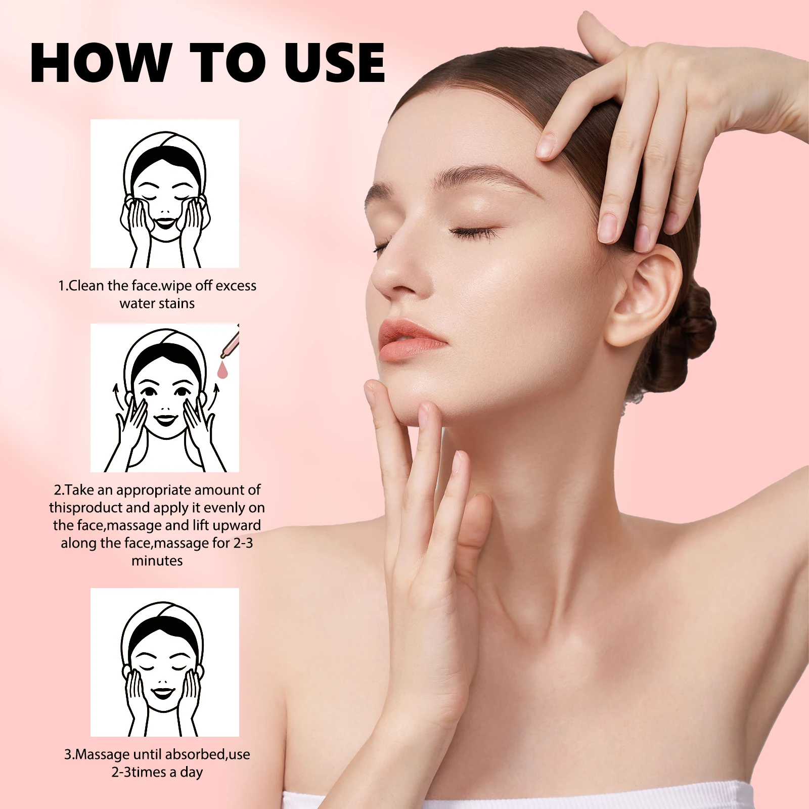 Peach 70% Niacinamide Serum Moisturizing Prevent Dryness Facial Essential Oil Increasing Elasticity Smooth Soften Skin Care 30ml 6