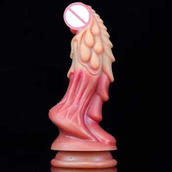 Huge Realistic Silicone Dildo Female Clit G Spot Orgasm Penis with Sucker Female Masturbator Lesbian Anal Adult Sex Toys Monster 5