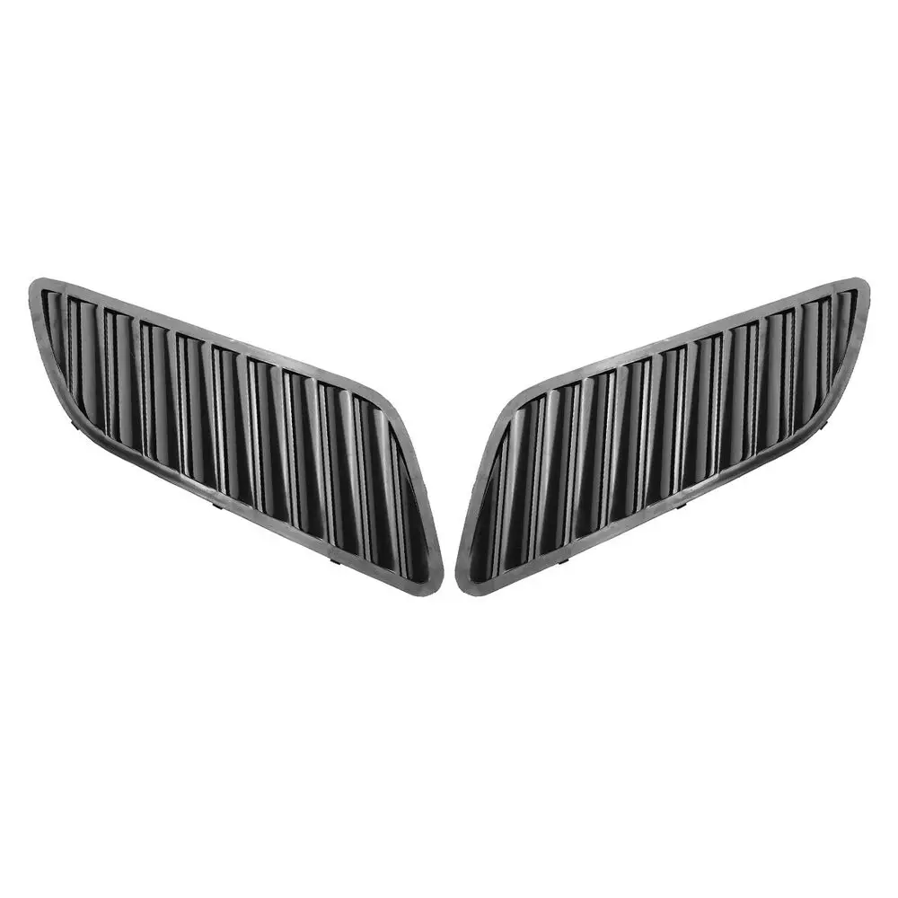 자동차 전면 그릴 후드 커버 보닛 그릴, 공기 배출구 환기구 커버 트림, BMW E90 E91 E92 F30 E46 DTM용, 2X 탄소 섬유/광택 블랙