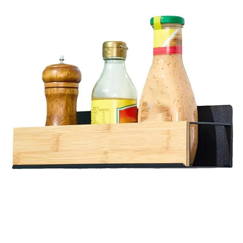 

Magnetic Kitchen Spices Rack Wall Mount Spices Rack Fridge Side Organizer Space Saving Spices Storage Rack Kitchen Supplies