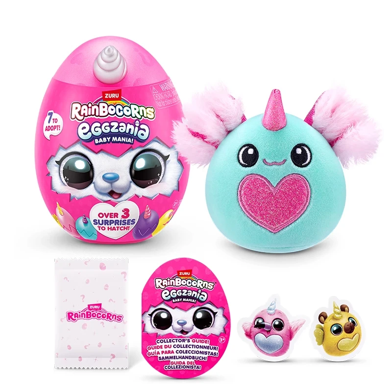 ZURU Rainbocorns 유니콘 매직 에그 미니 허그 에그 소녀 어린이 블라..