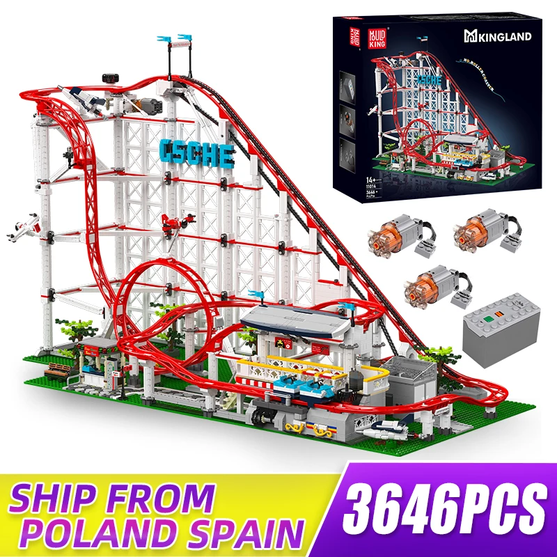 Amusement Park Pictures Of Lego Roller Coasters Mould King 11014
