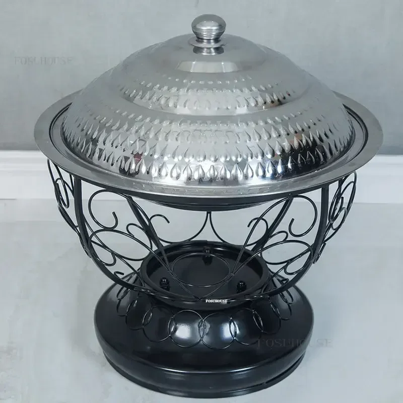 Outdoor Courtyard Heating Stove Multifunctional Fire Pits Household Heating Brazier Portable Camping BBQ Grill Charcoal Stove Y