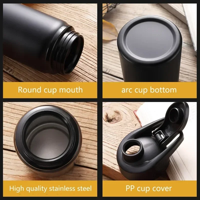 Water Bottle Portable Stainless Steel Water Bottle for Bicycle Riding Outdoor Sport Travel