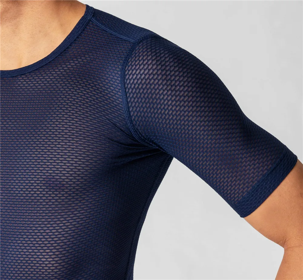 Newest Mesh Base Layer Cycling lightweight breathable Road MTB Bike Cycling Underwear Quick dry under vest Bike Shirt men