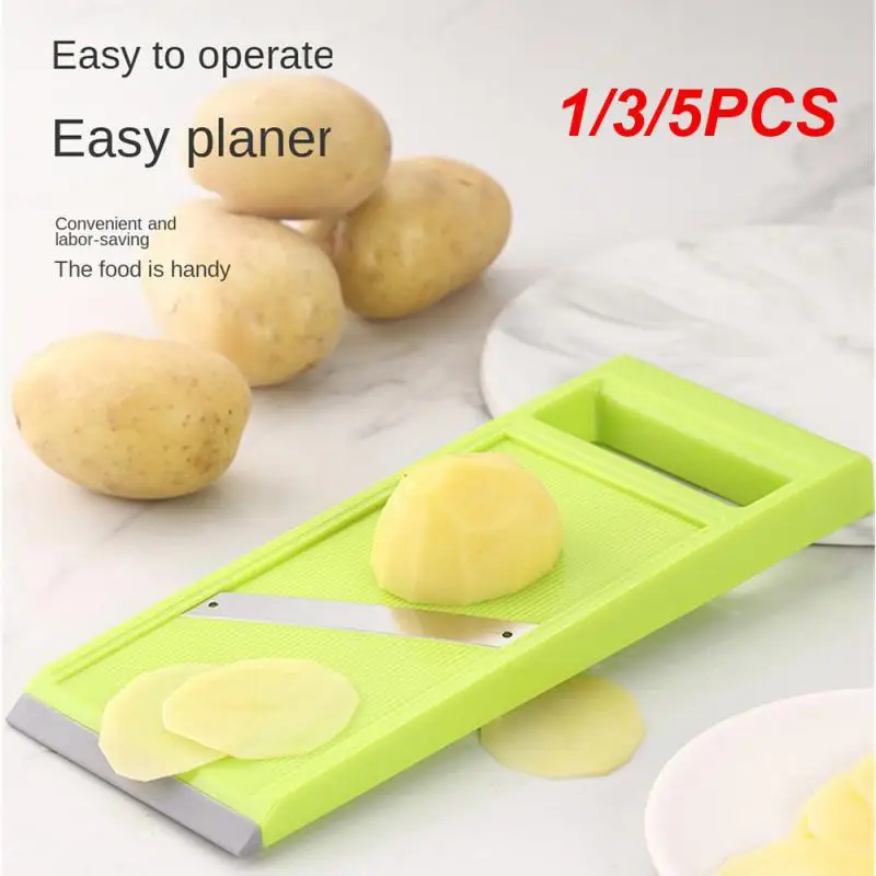 

1/3/5PCS Multifunctionele Vegetable Cutter With Steel Blade Mandoline Slicer Potato Peeler Carrot Cheese Grater Kitchen