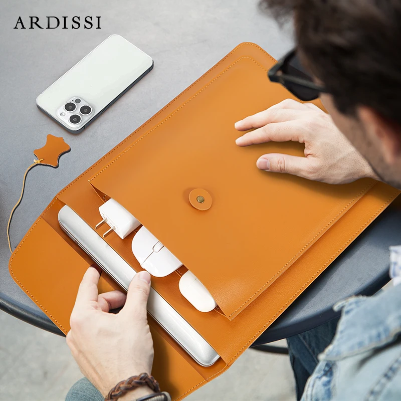 Bolsa de Manga Dupla Bolsos para Apple Macbook Mac Book Ipad Air m1 m2 Pro 13 13.6 14 12 Polegadas Bolsa de Capa de Luva 2023 - Imagem 6