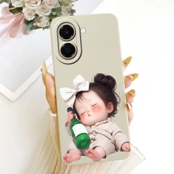 Luxury Flowers Candy Painted Soft TPU Phone Case - For Honor Series Luxury Cover (TYbai2267)