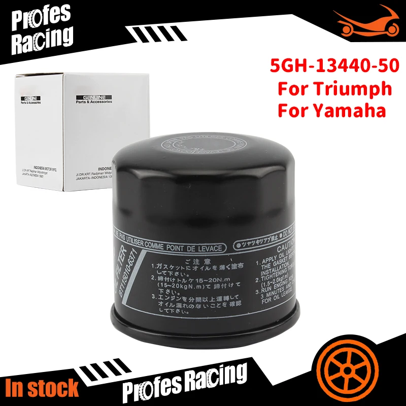 Filtro Olio Moto 5Gh-13440-50 Per Triumph Yamaha T1210444 T1218001 Mv Agusta 8000 B1552 8000 A9294 5Gh-13440-20