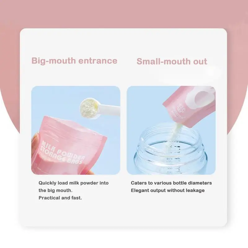 Disposable Baby Milk Powder Container 30 Piece Breast Milk Storage Bag Infant Feeding Liquid Solid Food Pouches BPA Free