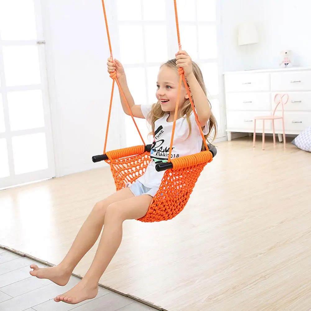 Children Swing Disc Toy Seat Kids Swing Rope Swings Outdoor Playground Hanging Garden Play Entertainment Activity For Adult/Kid 4