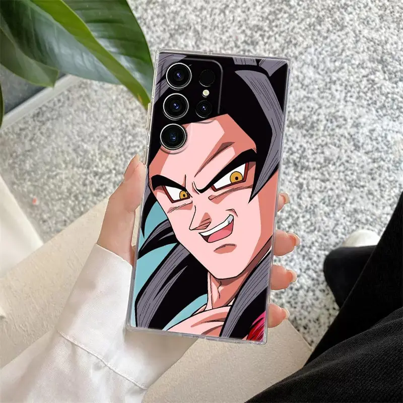 Dragon Ball Super Face S26 Ultra Hülle für Samsung Galaxy S25 S26 S24 S23 Ultra S22 S20 Plus S21 FE A57 Transparente Handyhülle – Detail 8