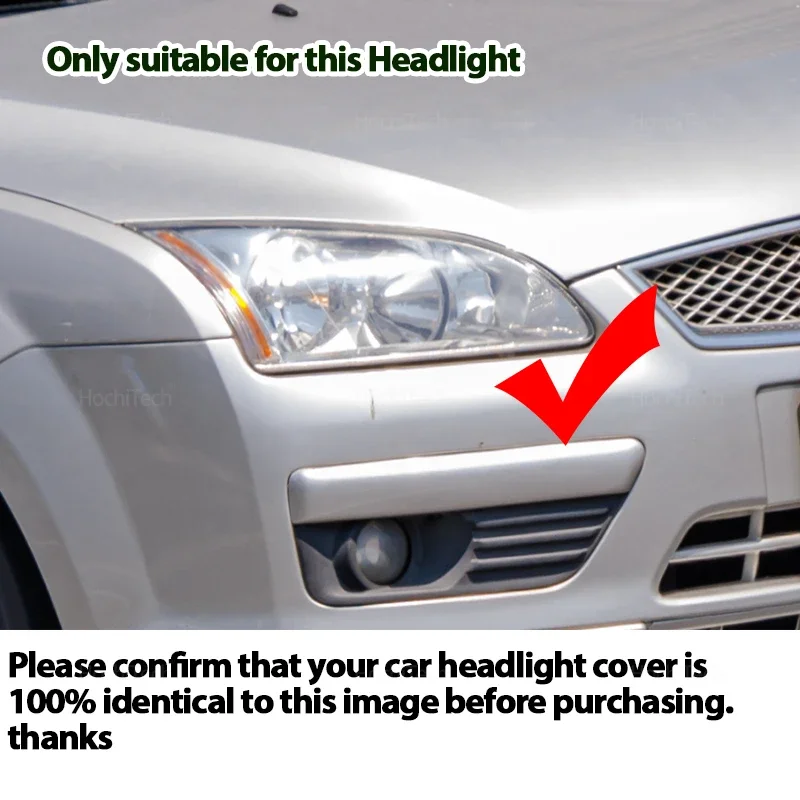 For Ford Focus MK2 C307 2004 2005 2006 2007 Front Headlamp Cover Lampshade Case Lens Transparent Head Light Cover Sh
