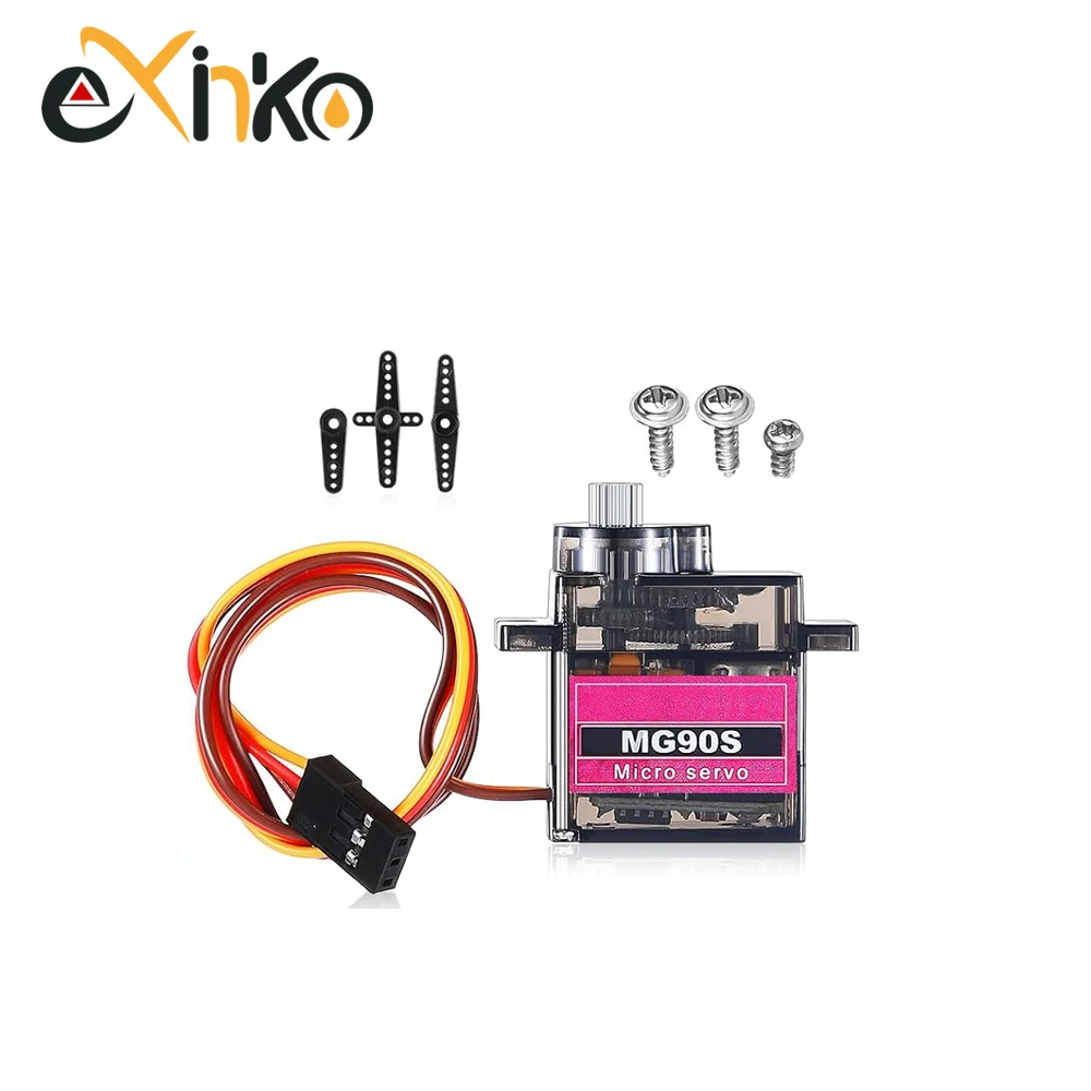 1-10pcs MG90S Servo All Metal Gear 9g SG90 Upgraded Version For Helicopter Plane Boat Car Trex 450 RC Robot 180/360 degree 3