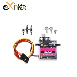 10 - Pack MG90S All - Metal Gear Micro Servos - Upgraded 9g Version for Versatile Applications (1pc - 180 degree)