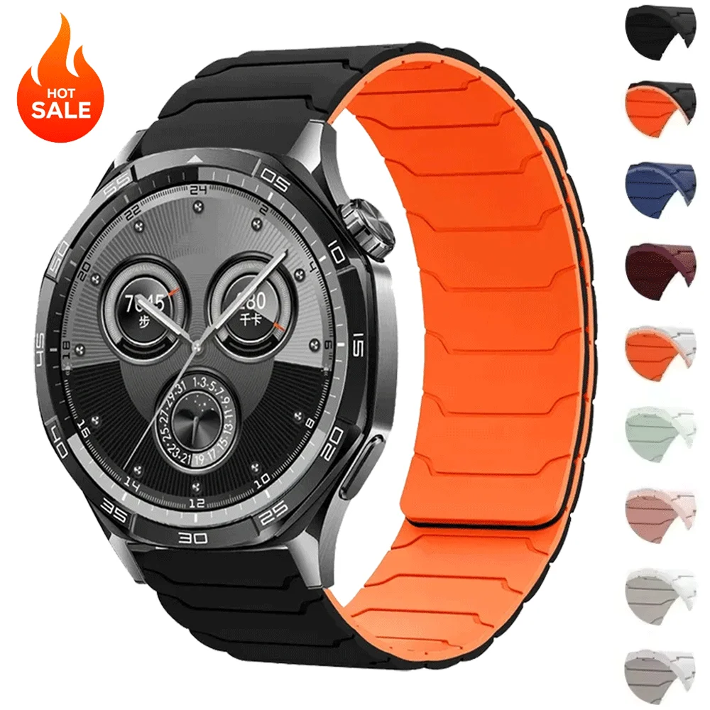 Silicone Magnetic Sport Watch Strap - 20mm/22mm