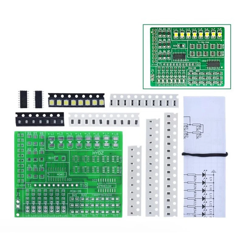 SMT SMD компонент Сварочная тренировочная доска паяльная практика DIY комплект