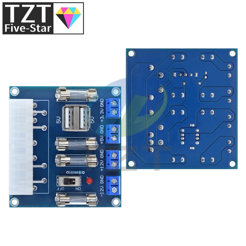 1/3 Stück HU-M28W Desktop-PC Netzteil ATX-Adapterplatine Stromversorgungs-Testmodul Stromversorgungs-Schaltkreis Ausgangsmodul