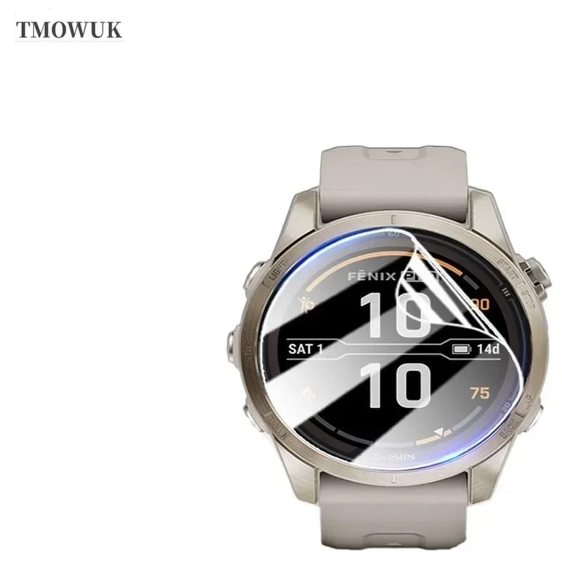 Garmin Fenix Pro Series Screen Protector - Soft TPU Hydrogel Film, HD Clear, Anti-Scratch Watch Shield