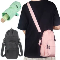 Water Bottle Bag Portable Pouch with Shoulder Strap Water Bottle Holder Phone Pocket Water Hiking Travel Bottle Kettle Carrier 1