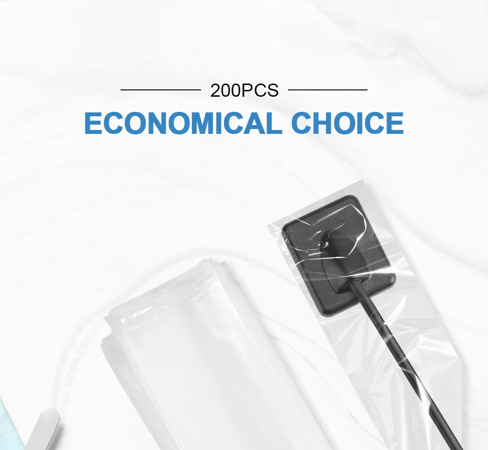 200 Teile/schachtel AZDENT Dental Röntgen Digitale Sensor Ärmeln Abdeckung Schutz Einweg Kunststoff Schutz Film Abdeckung 4,2*20 cm – Detail 1