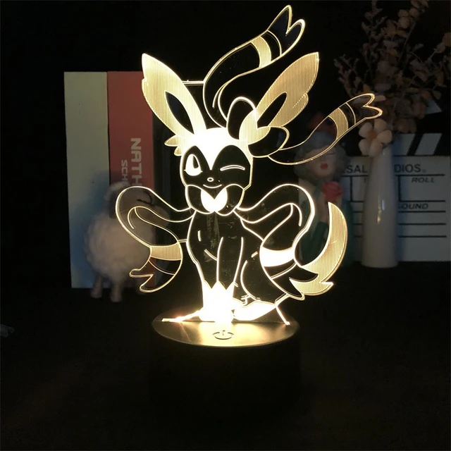 Pokemon Eevee Anime Figure 3D LED Night Light Flareon Glaceon Sylveon  Jolteon Espeon Umbreon Figurine Bedroom Decor Lamp Gifts - AliExpress