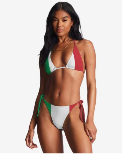 2 Styles Woman Girl Italy Flag Charm Swimsuit Sexy Bikini Swimwear Bikini Set Fashion Bathing Suit