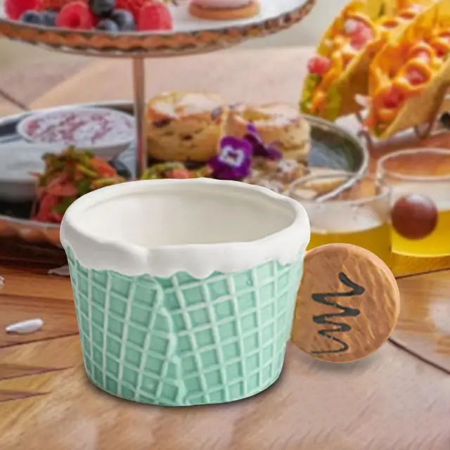 Pottery Tableware Biscuit Shaped Dinnerware Versatile Home Decoration Decorative 4