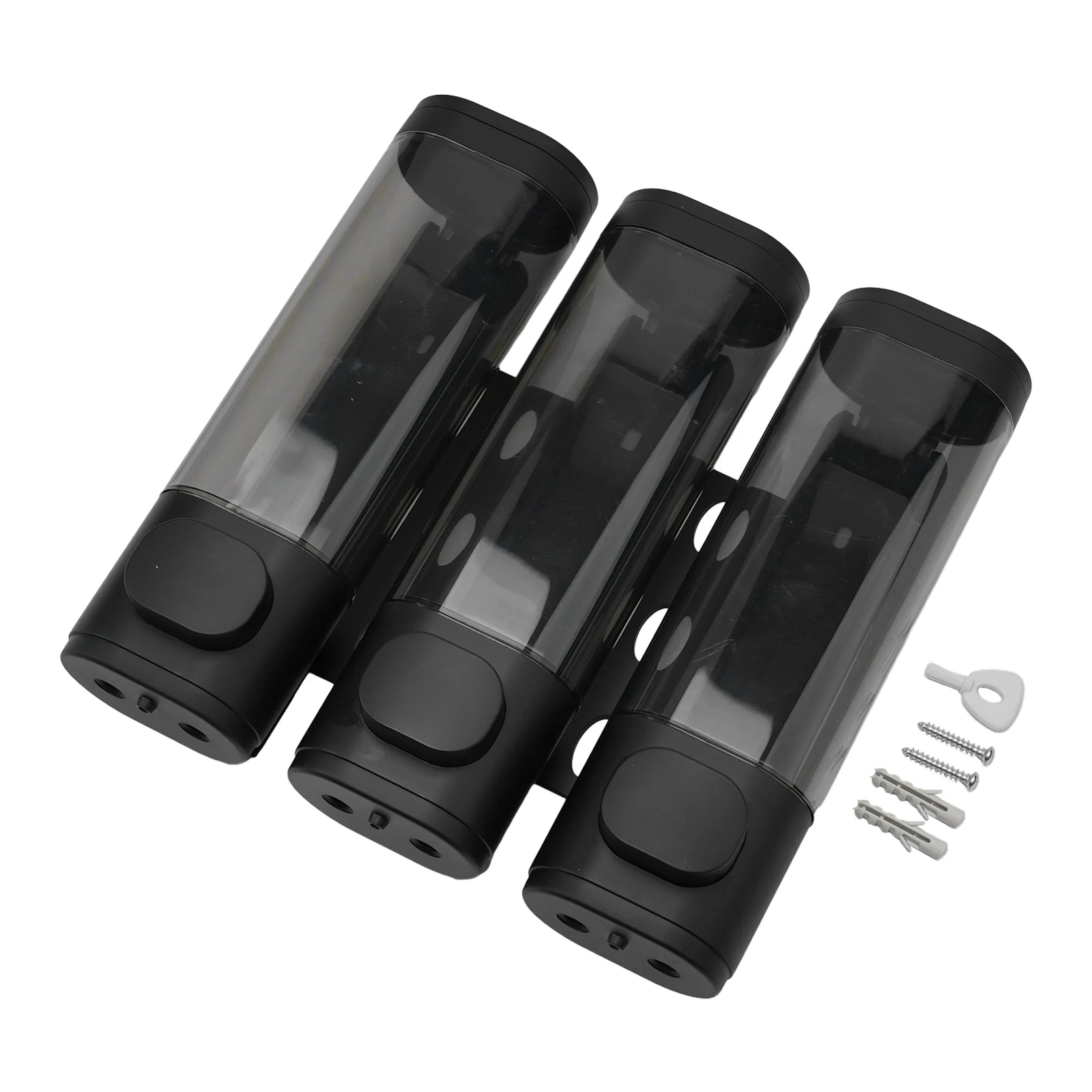 Description Picture 6 of itemBathroom Organization 3-in-1 Shower Dispenser Bathroom Wall Dispenser Compact Design Easy Installation Elegant Design