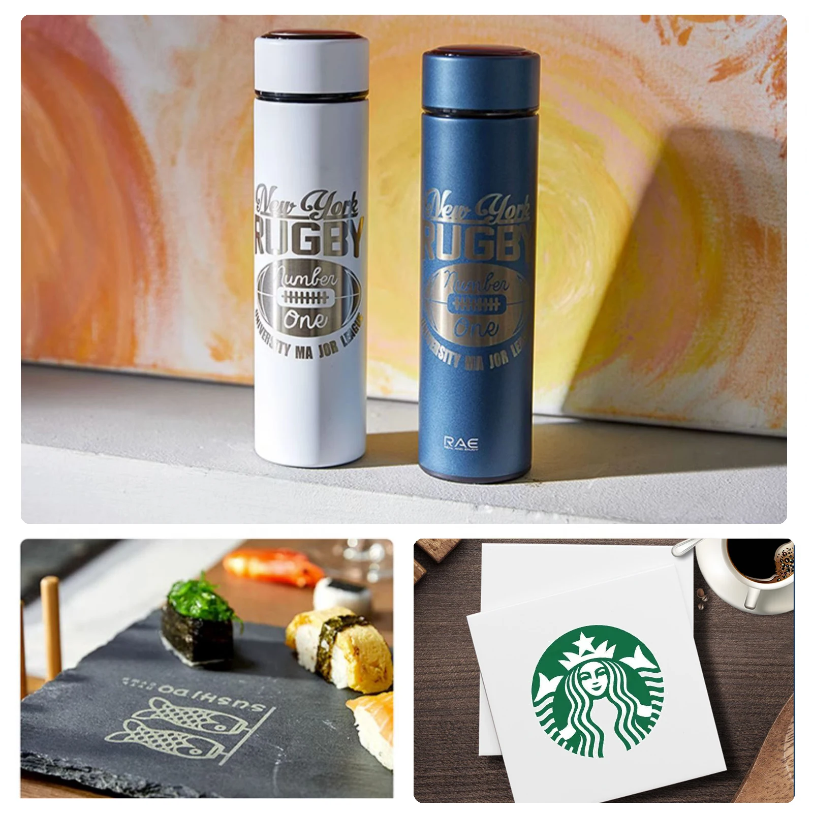 Carta Per Incisione Laser UNIXYZ - Nero Per Ceramica E Vetro - Foto 4