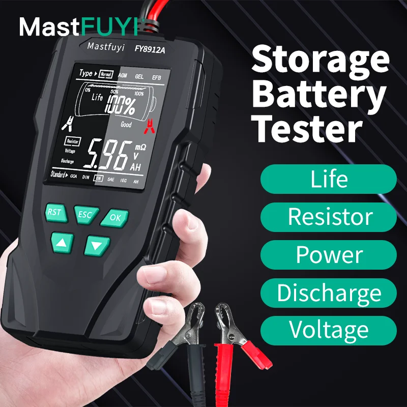Mastfuyi Tester Del Sistema Di Batterie Elettriche Batteria Resistenza Interna Tensione Di Scarica Corrente Batteria Misuratore Di Prova Lifesapn