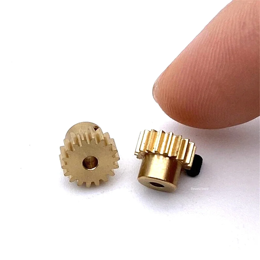 0.4M 18T step gear 2MM 2.5MM Bore diameter Copper Gear 18 Teeth 2PCS