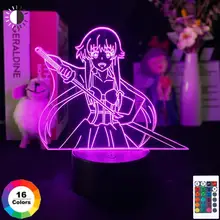 애니메이션 LED 램프 미래 일기 Gasai Yuno 그림 3d 밤 램프 Hoom 어린이 침실 장식 밤 빛 크리스마스 생일 선물
