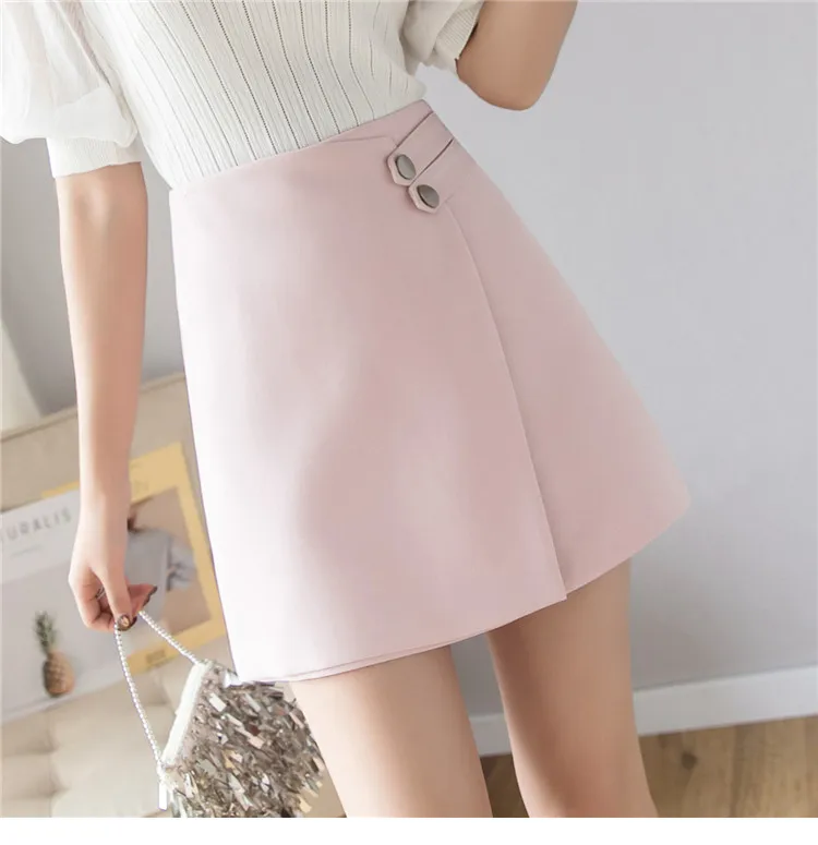 satin midi skirt A-line Mini Skirts Womens New Fashion High Waist Skirt Spring Summer Female Casual Short Skirts Korean Style Ladies Elegant Jupe black leather skirt