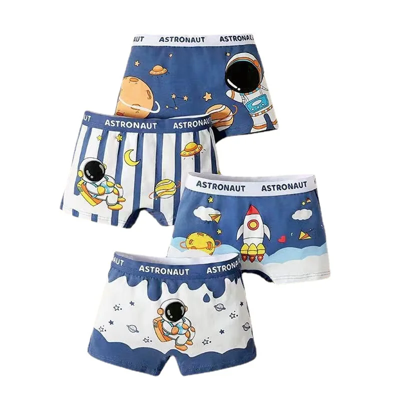 Biancheria intima per bambini in cotone 2023 Boxer per auto coreani dei cartoni animati per ragazzi Adolescenti Mutandine scozzesi Pantaloncini Ragazzo Mutande carine 2 4 8 12 14 anni - immagine 3