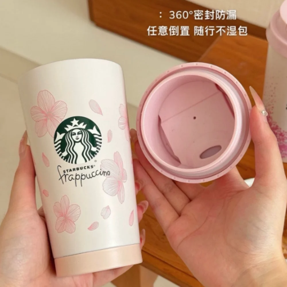 كوب قهوة ستاربكس الحراري بتصميم زهر الكرز - ستانلس...