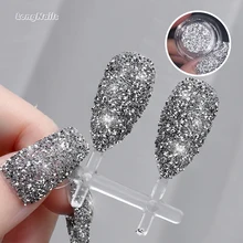 

3D High Light Diamond Flash Flake Glitter Night Club Appealing Reflective Irregular Tiny Dipping Powder Nail Disco Glitter FT189
