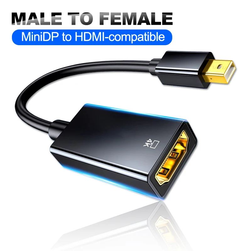 Mini DP ZUM HDMI-kompatibel Adapter Kabel 4K Mini DisplayPort DP Thunderbolt zu HDTV Buchse Konverter Kabel für Apple MacBook Pro