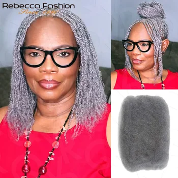 Afro Kinkys Bulk Human Hair for Dreadlock Extensions Loc Repair Braiding Twist Tight Afro Kinky Human Hair for Loc DIY Your Hair 1